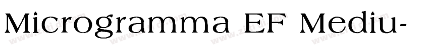 Microgramma EF Mediu字体转换